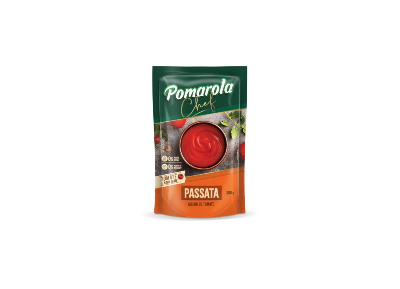 Featured image for “Linha Pomarola Chef cresce com lançamento de Passata sachê”