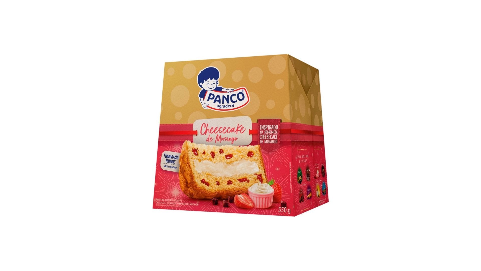 Featured image for “Panco apresenta panetone sabor cheesecake de morango”