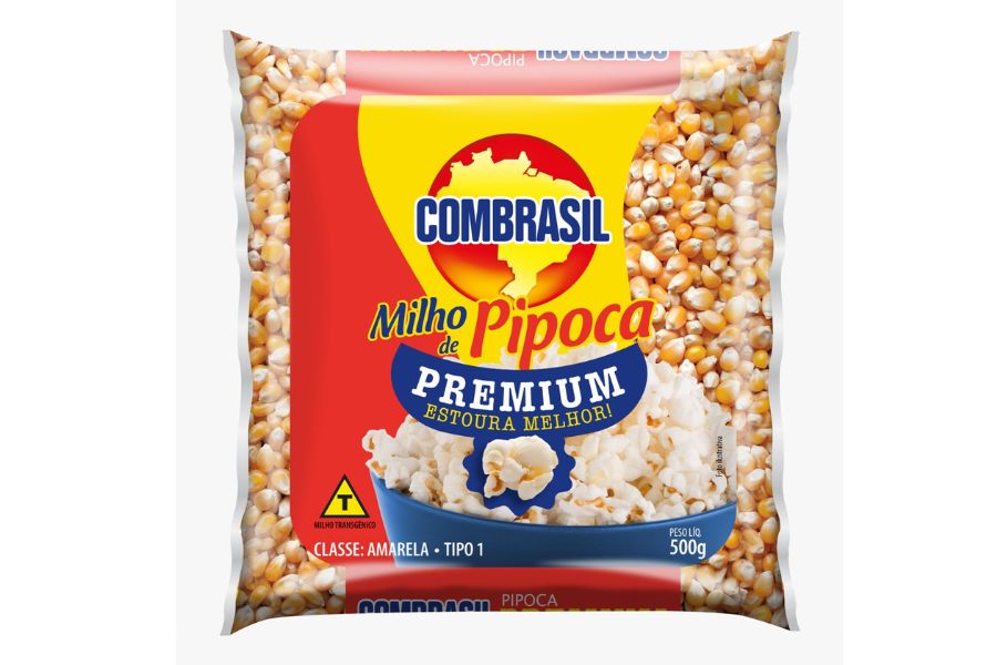 Featured image for “Combrasil lança nova embalagem do milho de pipoca que ressalta sua qualidade premium”