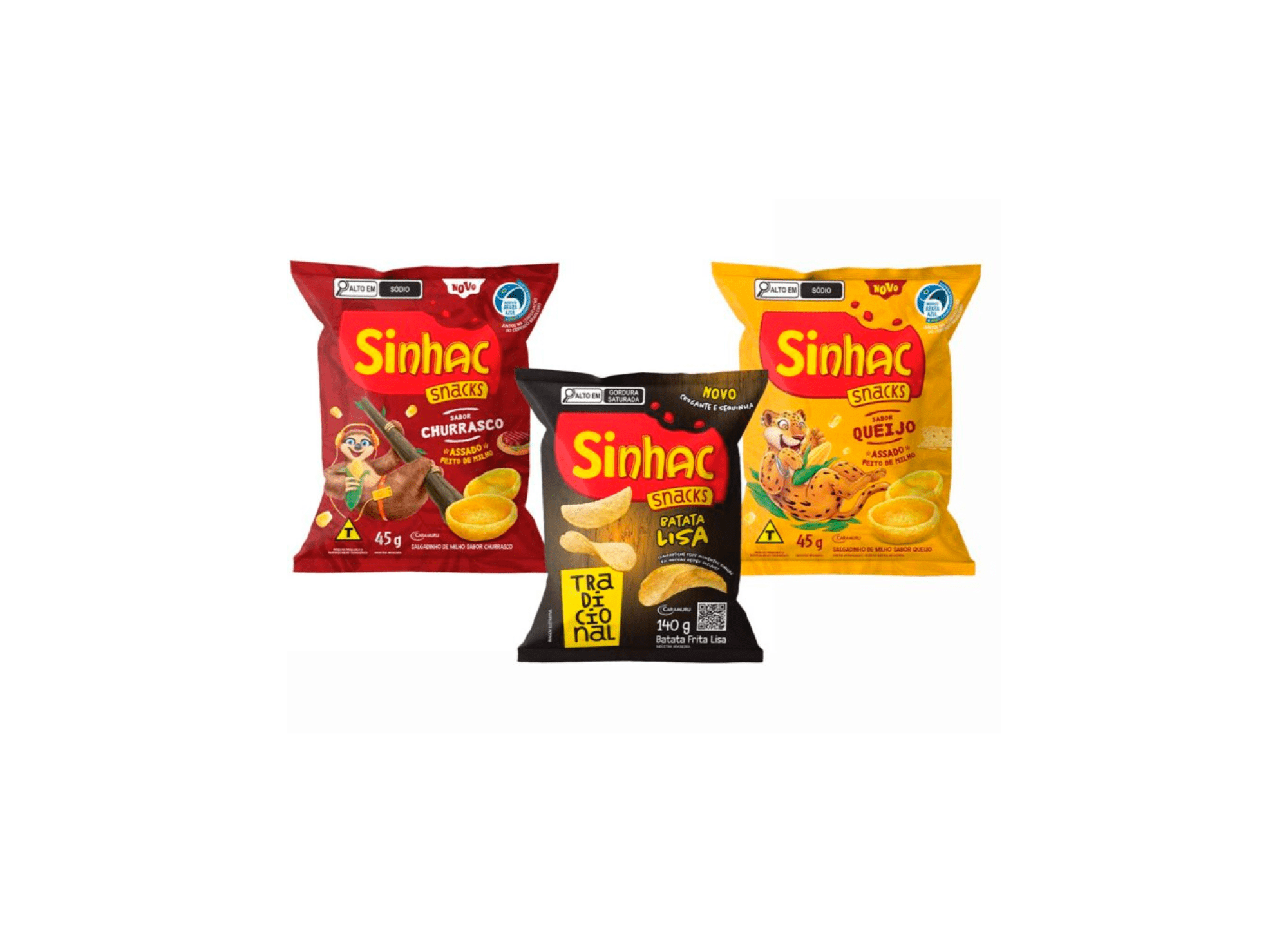 Featured image for “Sinhá Alimentos lança linha de snacks de milho com sete sabores”