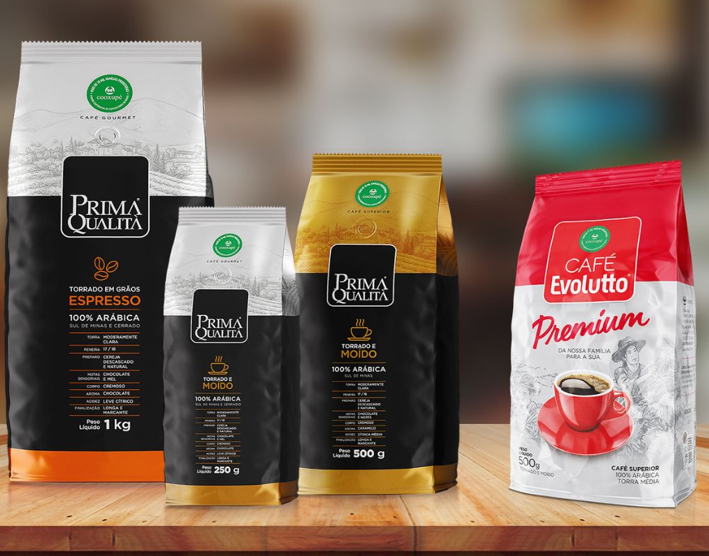 Featured image for “Cooxupé lança versão premium do café Evolutto e nova embalagem do café Prima Qualità”