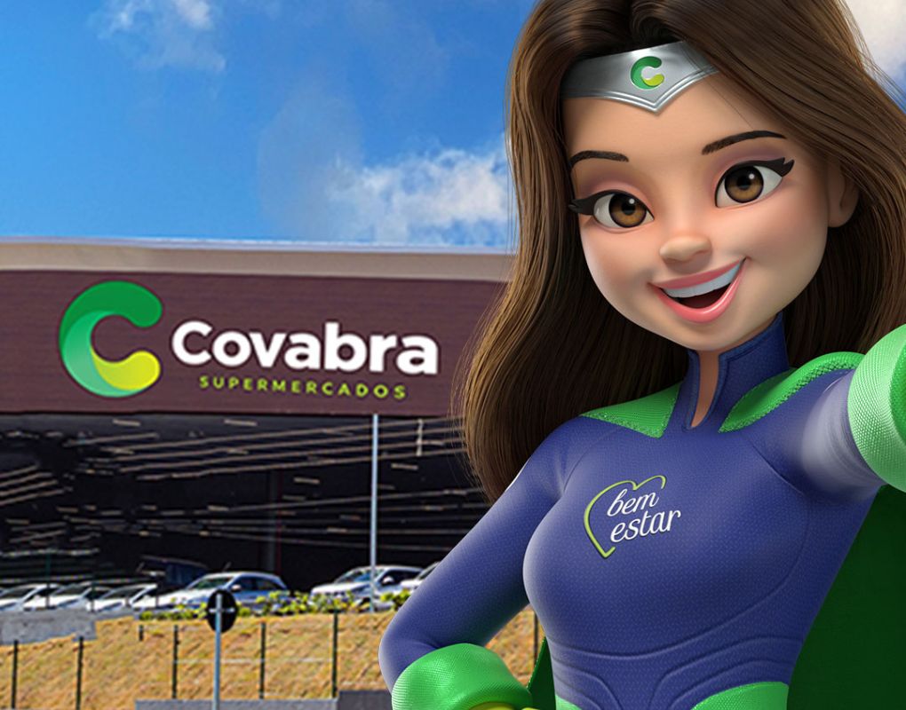 Featured image for “Covabra Supermercados lança a mascote Super Cora”