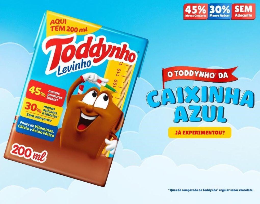 Featured image for “Levinho, o Toddynho da caixinha azul com menos açúcares e gorduras”
